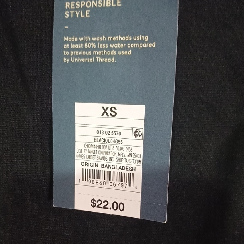 Universal Thread Black Muscle Tee - Picture 3 of 5